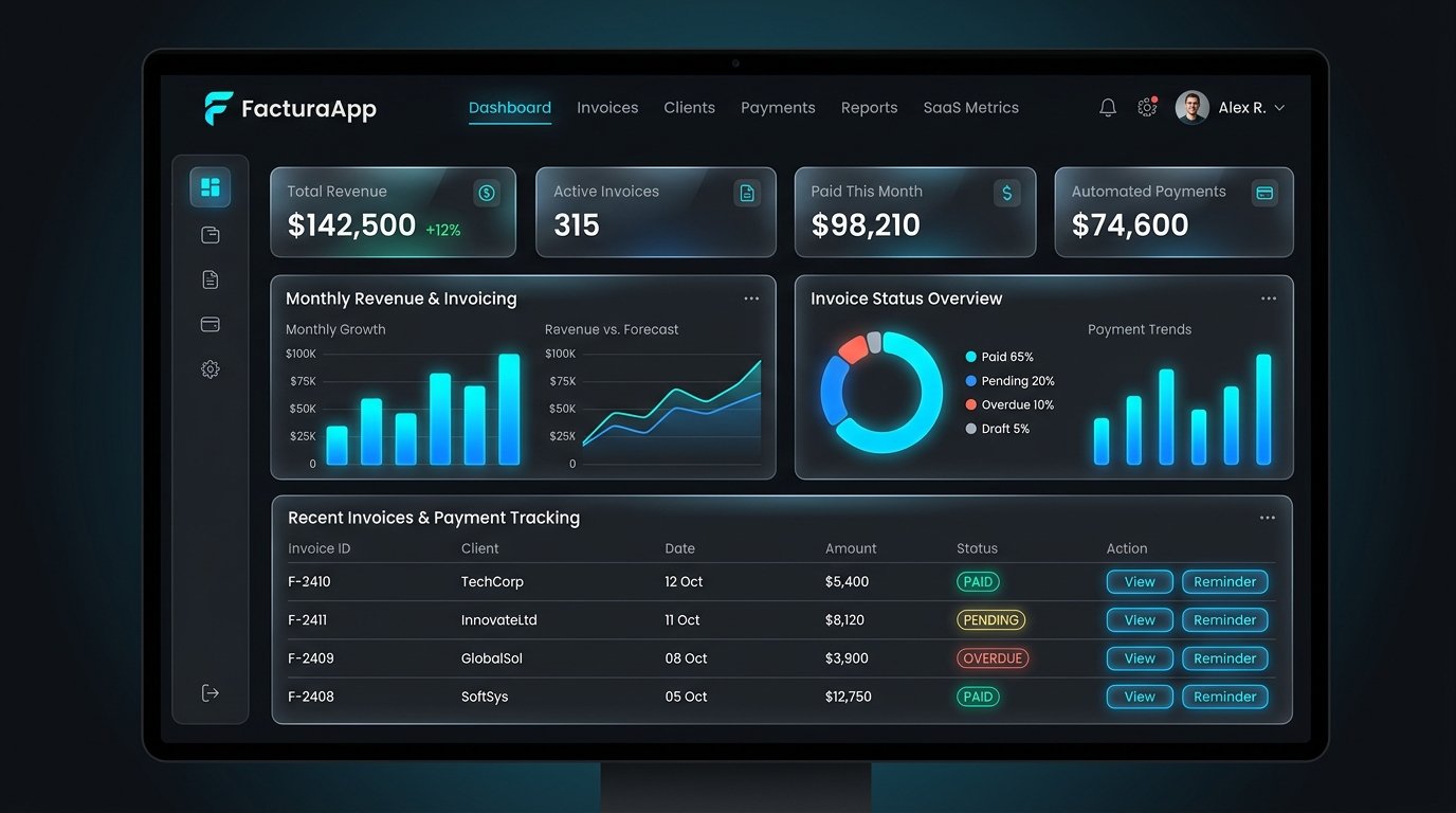 FacturaApp SaaS Dashboard
